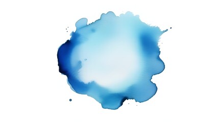 Blue watercolor ring