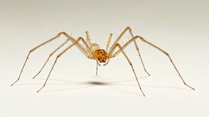 Macro Photography of a Long-legged Spider