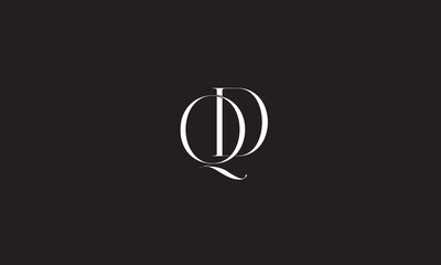 QD, DQ, D, Q Abstract Letters Logo Monogram