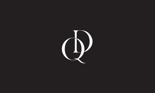 QD, DQ, D, Q Abstract Letters Logo Monogram