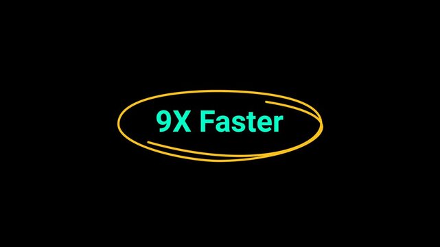 9x Faster text Animation