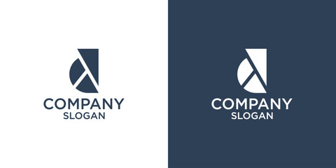 letter D abstract monogram logo vector design