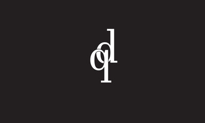 QD, DQ, D, Q Abstract Letters Logo Monogram