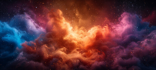 Fototapeta premium Colorful Cosmic Cloud