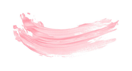 Pink brush strokes on transparent background.