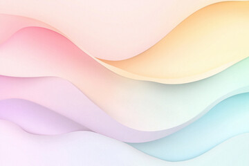 Obraz premium Minimalist background in high resolution, soft colored waves in vector style, background for presentations, desktop wallpaper