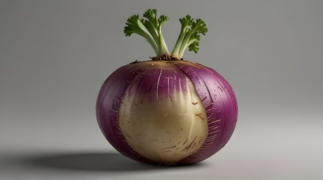 high resolution 3D image of a ripe Shalgam or Turnip