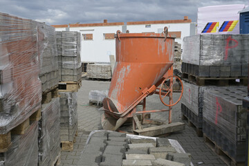 Fototapeta premium hausbaustelle