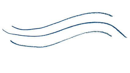 Blue pencil lines on transparent background.