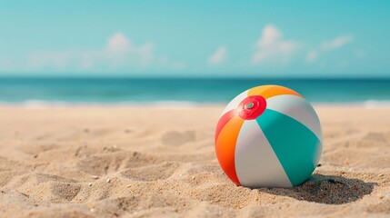 beach ball on the beach