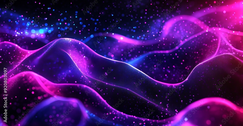 Aufkleber the sky and clouds are vividly colored in this abstract background with gradients
