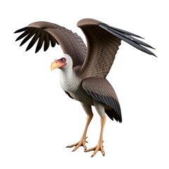 3d american bald eagle on Isolated transparent background png. generated with AI