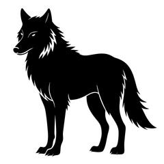 wolf silhouette