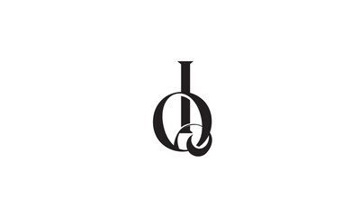 QI, IQ, I, Q Abstract Letters Logo Monogram