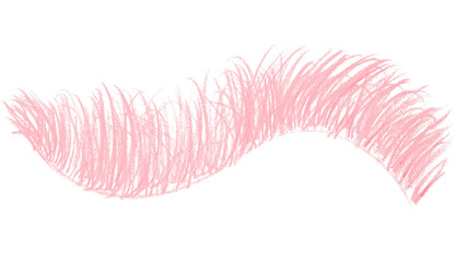 Pink pencil lines on transparent background.