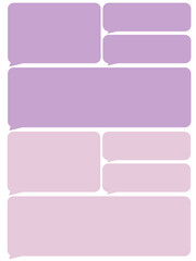【透過済】シンプルなデザインで文字入れ可能な吹き出し素材