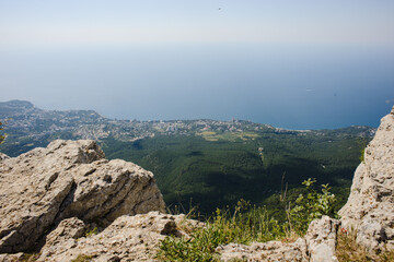 Fototapeta premium view from the top of the mountain