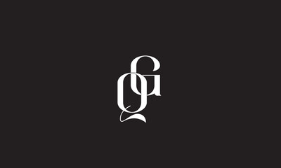 QG, GQ, G, Q Abstract Letters Logo Monogram