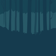 Forest thicket, vector background. Vector illustration