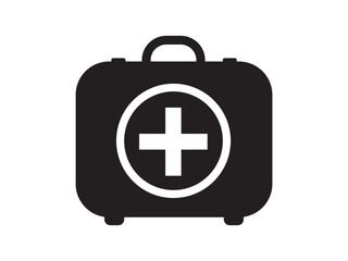 First aid box icon, First aid kit medicals box icon set med kit emergency safety briefcase vector symbol design for web and app,