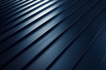 Obraz premium Abstract dark blue metal background with a diagonal pattern.