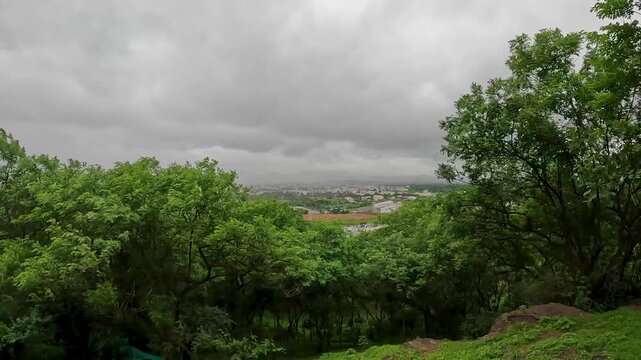 Nasik, India 5th July 2024: Chamber Leni Caves are around 7 KM away from Ramshej Fort. Chambhar Leni Caves are Jain caves that were built in the 4th century. Jain pilgrimage site near Nashik city. 