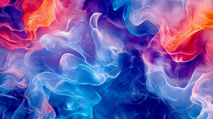 Obraz premium Colorful Smoke Abstract with Dynamic Swirls background wallpaper 