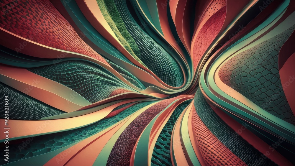 Poster vibrant abstract background with colorful patterns