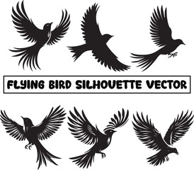 Flying bird silhouette vector, Minimalist bird silhouette, Bird silhouette vector, Bird flying vector, Bird silhouette clip art