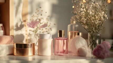 Luxurious Self Care. Spa, Beauty, and Perfume Products