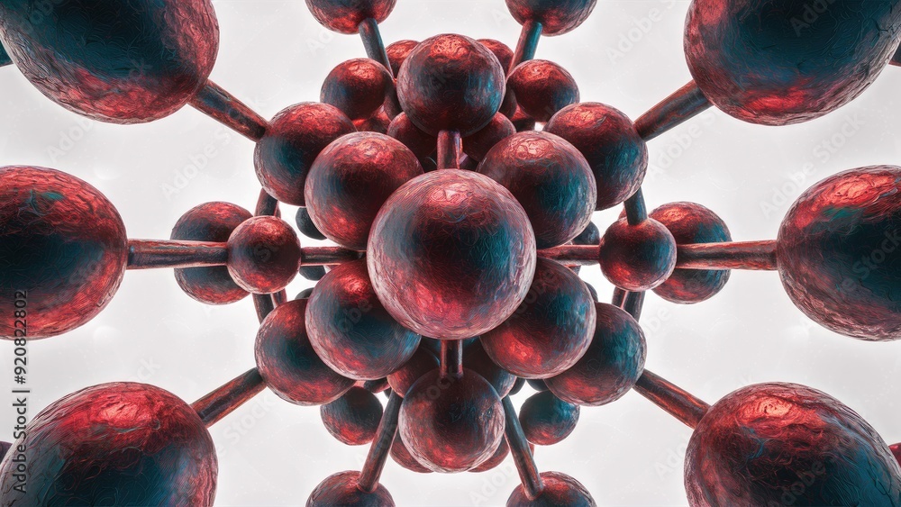 Aufkleber isolated abstract 3d sphere structure on white background