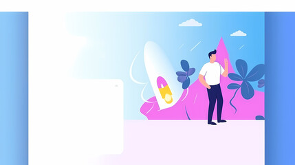 starting a new business project startup innovation vector image,Leave space for entering text.