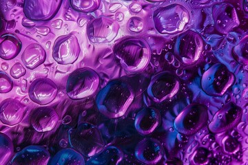 Close-up of purple bubbles. AI.. Beautiful simple AI generated image in 4K, unique.