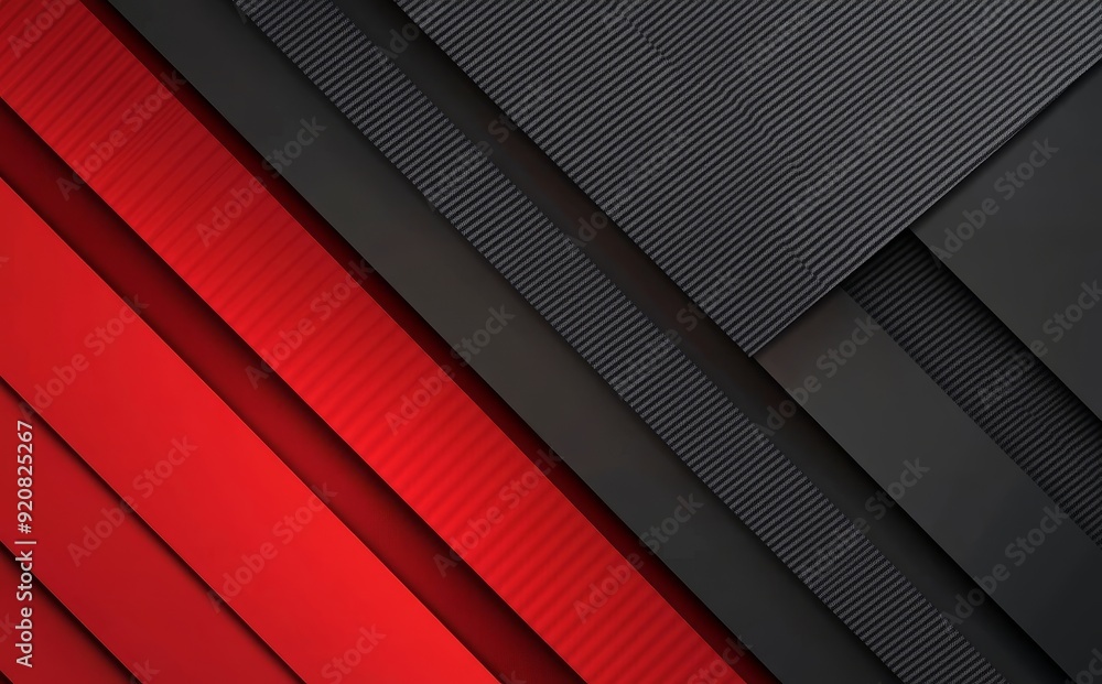 Aufkleber red and black abstract are light patterns with gradients with floor wall metal texture soft tech dia