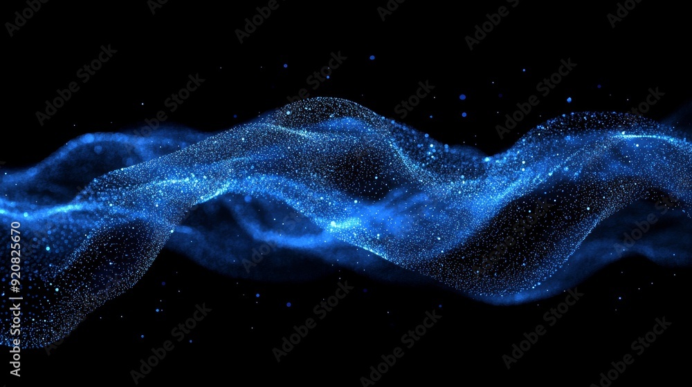 Aufkleber conceptual representation of medical innovation as a futuristic particle network in 3d.