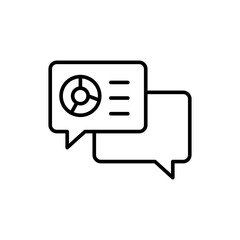 Data research outline icons, minimalist vector illustration ,simple transparent graphic element .Isolated on white background