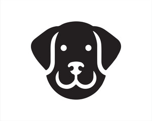 Dog logo design icon symbol vector illustration.
