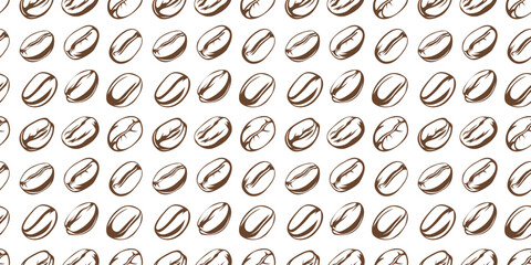 Coffee beans pattern background. coffee beans background. Coffee beans wallpaper. Coffee Beans Illustration for packaging.