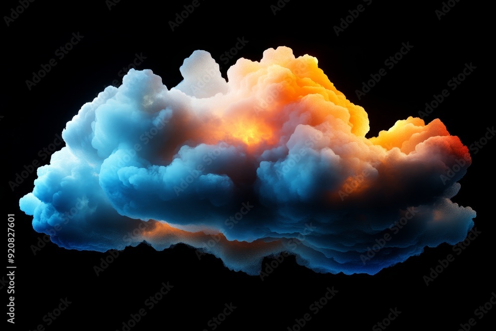 Poster information technology background concept of digital technologies, cloud computing, and the digital 