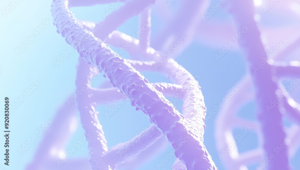 Poster double helix dna structure against gradient background
