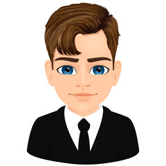 young boy with brown hair