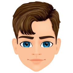 young boy with brown hair