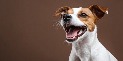 The Cheerful Jack Russell Terrier A Captivating Portrait of Joy and Unmatched Happiness, Celebrating the Unique Traits of This Adorable Dog with a Playful Spirit and Endless Enthusiasm