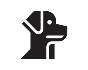 Dog logo design icon symbol vector illustration.