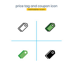 price tag and coupon icon