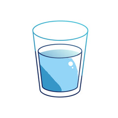 Glass of water stock illustration