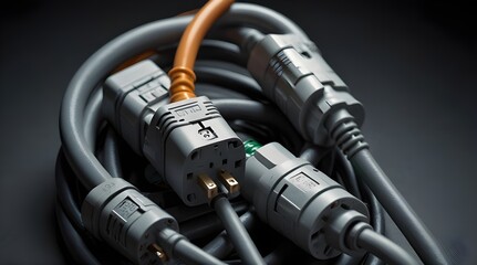 Plugs in extension cord.generative.ai