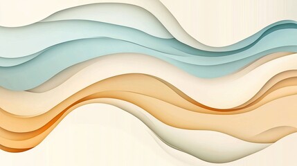 Abstract vector background with waves. 