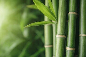 Fototapeta premium Bamboo Extravaganza: A Celebration of Eco-Friendly Innovation in Green Living Practices