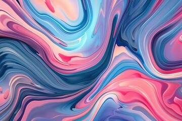 Fototapeta premium Colorful Liquid Painting Close-Up. Beautiful simple AI generated image in 4K, unique.